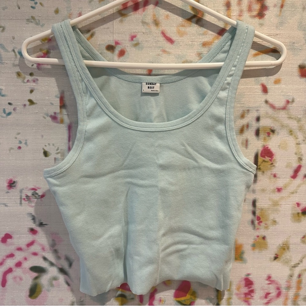 Sunday Best Light Blue Tank Top